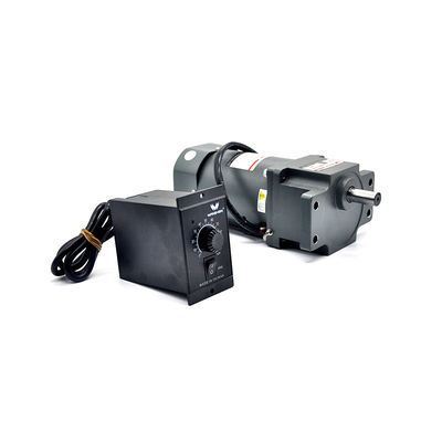 Mikro Motor AC 60W Tek Fazlı dişli motor, hız kontrol cihazı ve Sağ açılı şanzıman ile