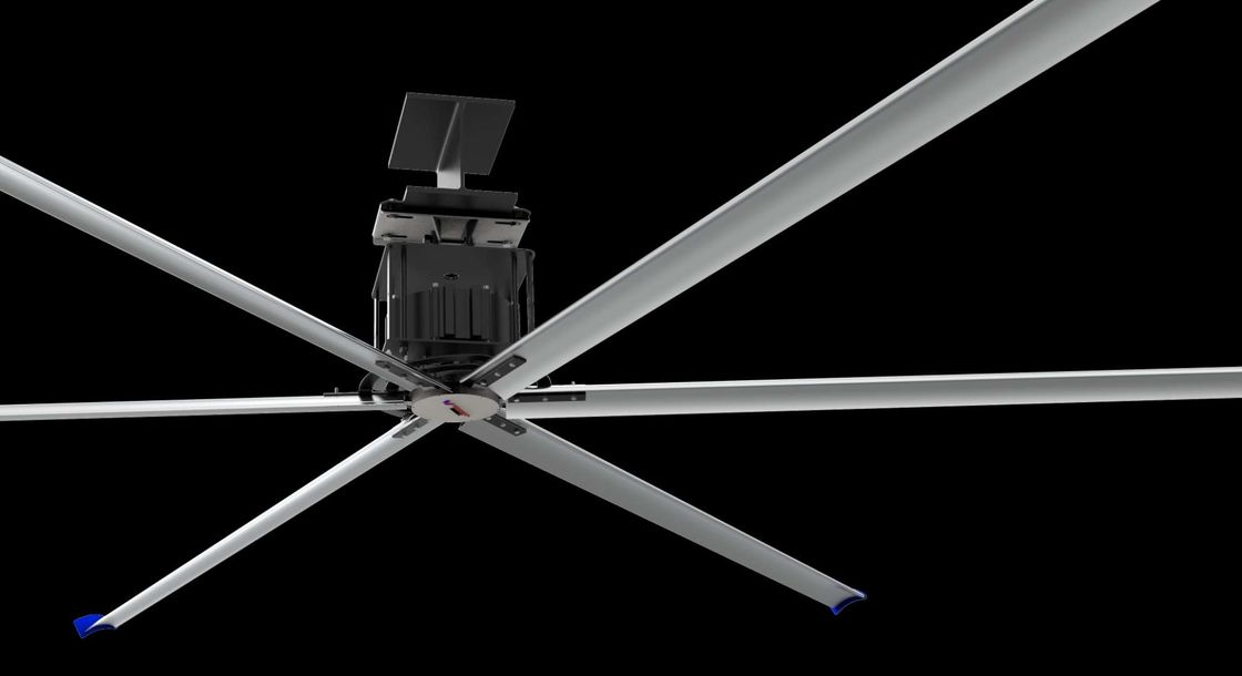 Hava Hacmi 14500m3 / Min 1.5 KW HVLS Endüstriyel Fanlar Doğrudan Tahrikli Tip